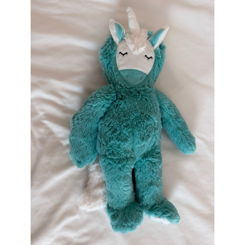 Slumberkins Unicorn Plush Stuffed Animal Teal Green Soft Toy‎ - Picture 3 of 6